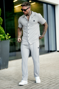 Broncoo Grey Button Up Set