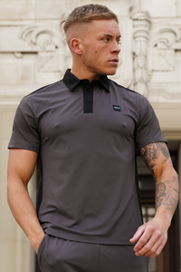 Broncoo Grey Aesthetic Polo