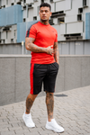 Broncoo Red Shorts Set