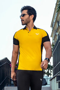 FK Patterned Yellow Polo
