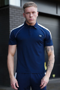 Broncoo Navy Aesthetic Polo