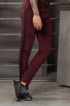 Burgundy Run Trouser
