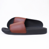 Broncoo Unisex Brown Leather Slides