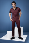 Burgundy Polo Tracksuit