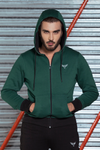 Green Overhead Hoodie Zipper