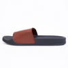 Broncoo Unisex Brown Leather Slides