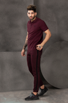 Static Burgundy Trouser