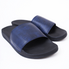 Broncoo Unisex Navy Leather Slides