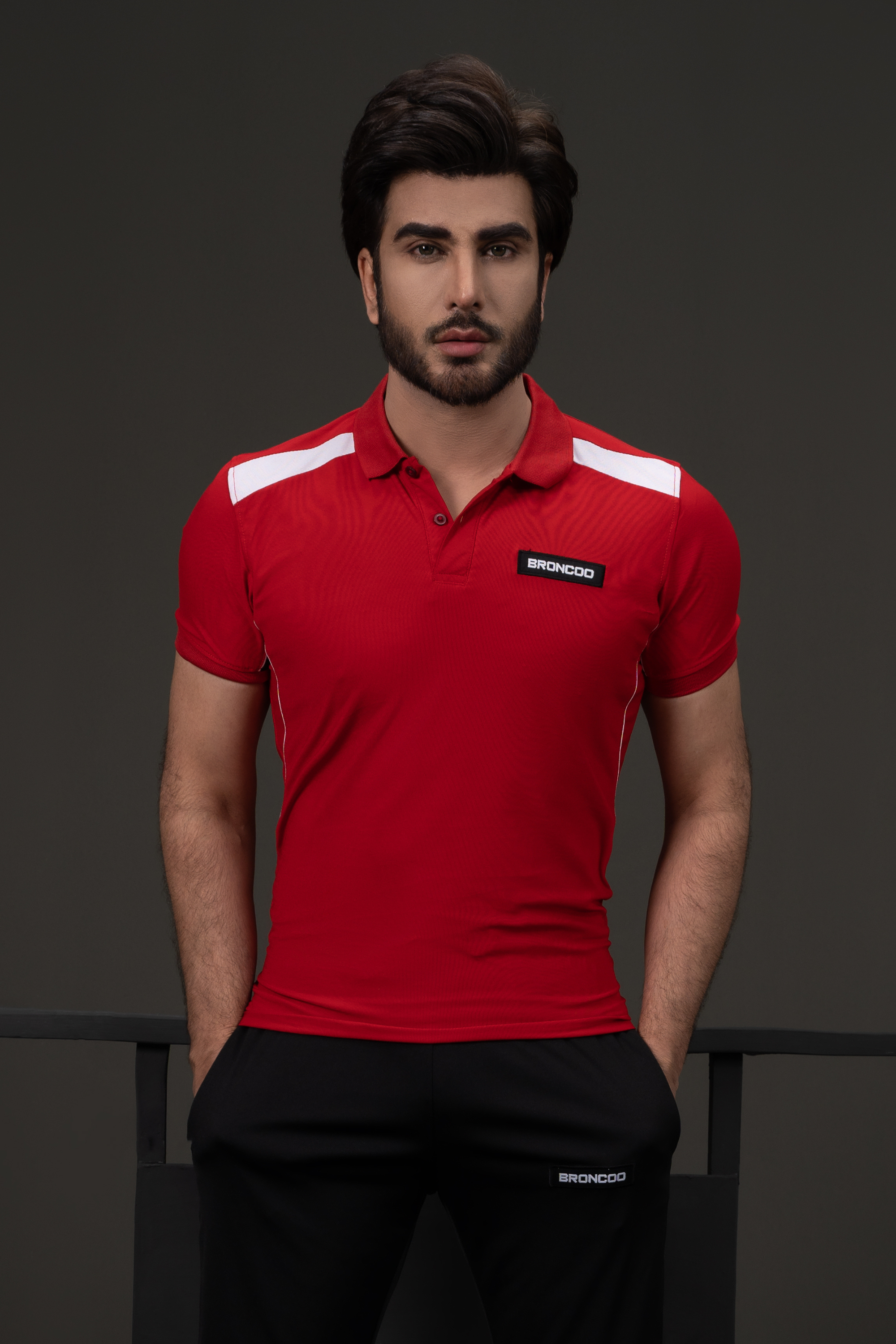 Broncoo Red Performance Polo