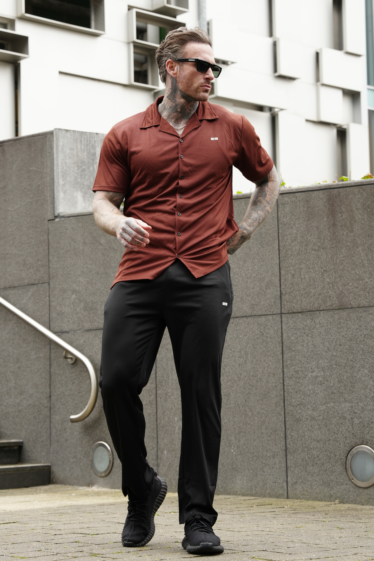 Broncoo Rust Button Up Set