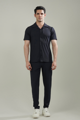 Nexa Navy Button Up Set