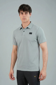 Broncoo Grey Performance Polo Shirt