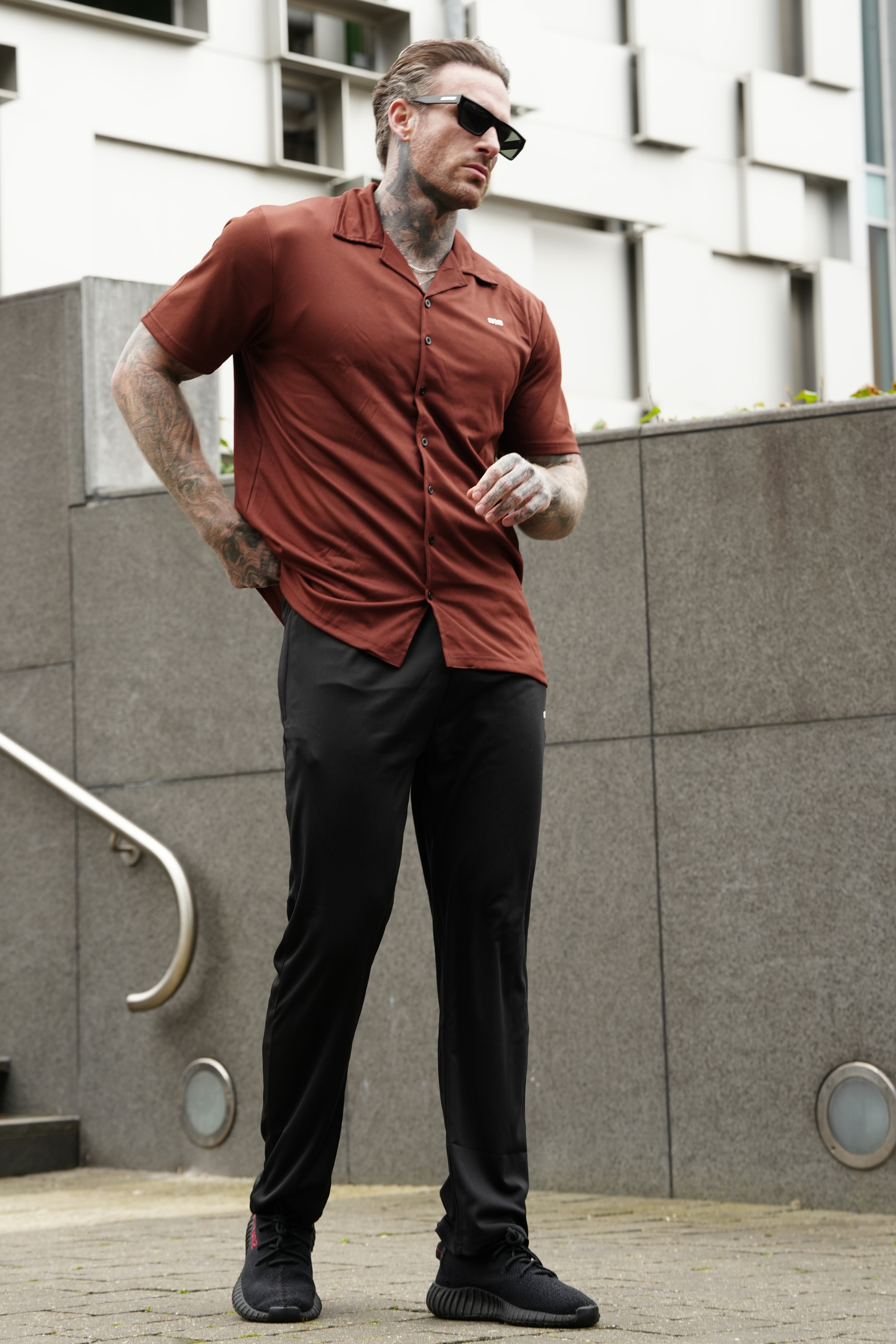 Broncoo Rust Button Up Set