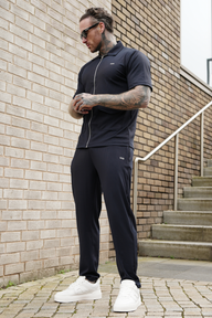 Broncoo Navy Zip Button Up Set