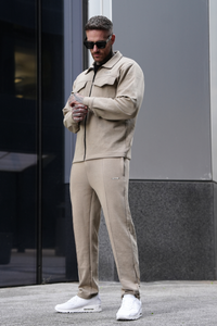 Soft Sand Cotton Classic Tracksuit