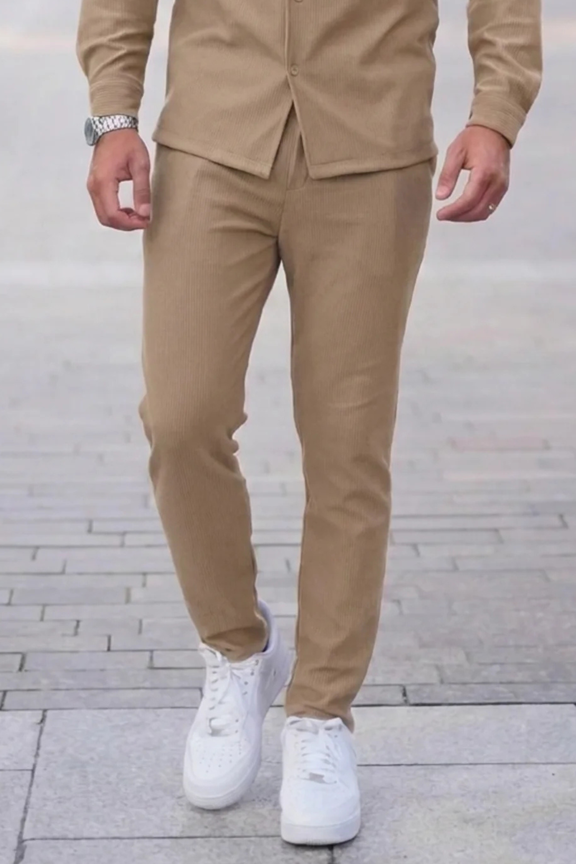Broncoo Beige Essential Set Trouser