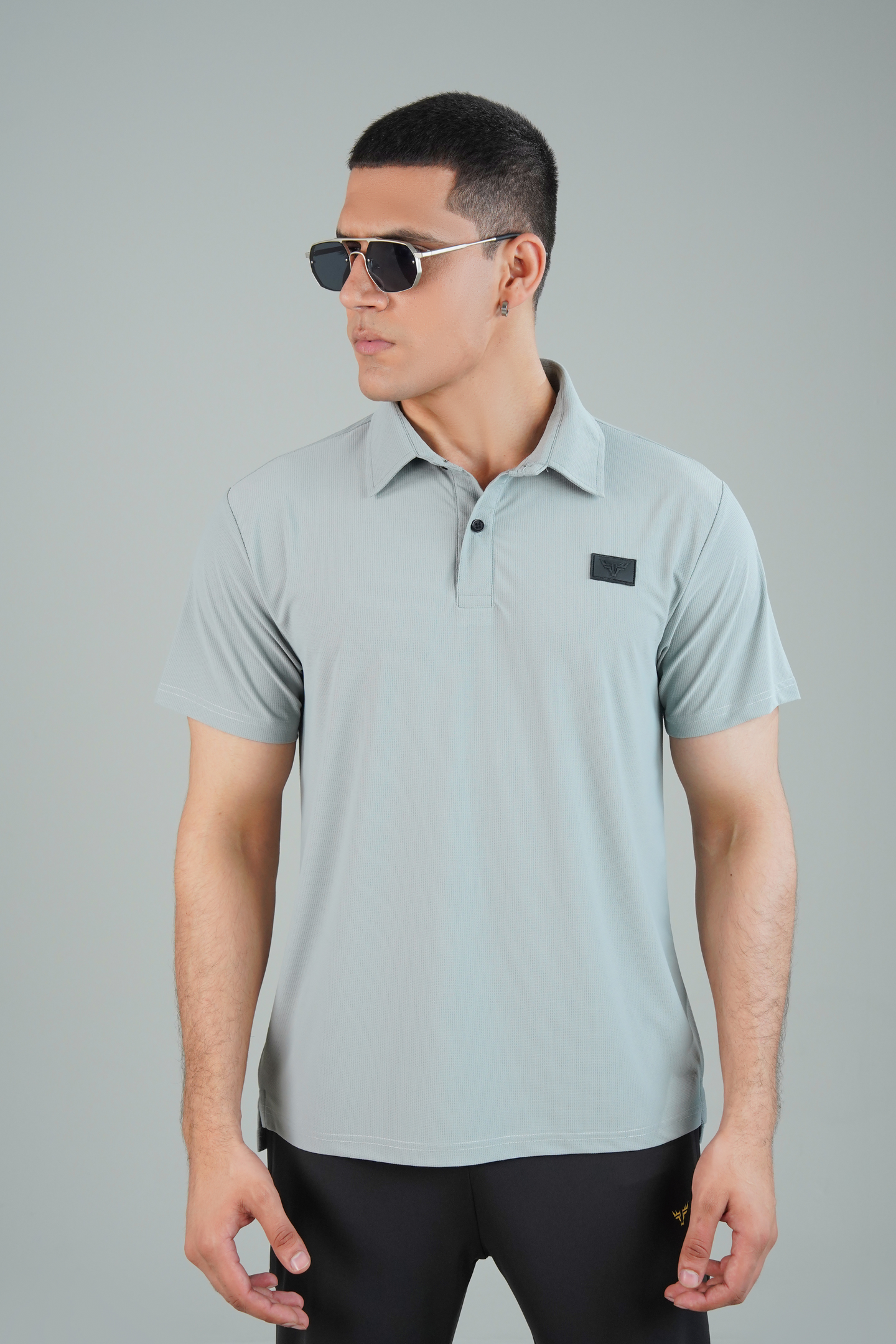 Broncoo Grey Performance Polo Shirt