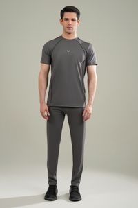 Broncoo Charcoal Piped Tracksuit