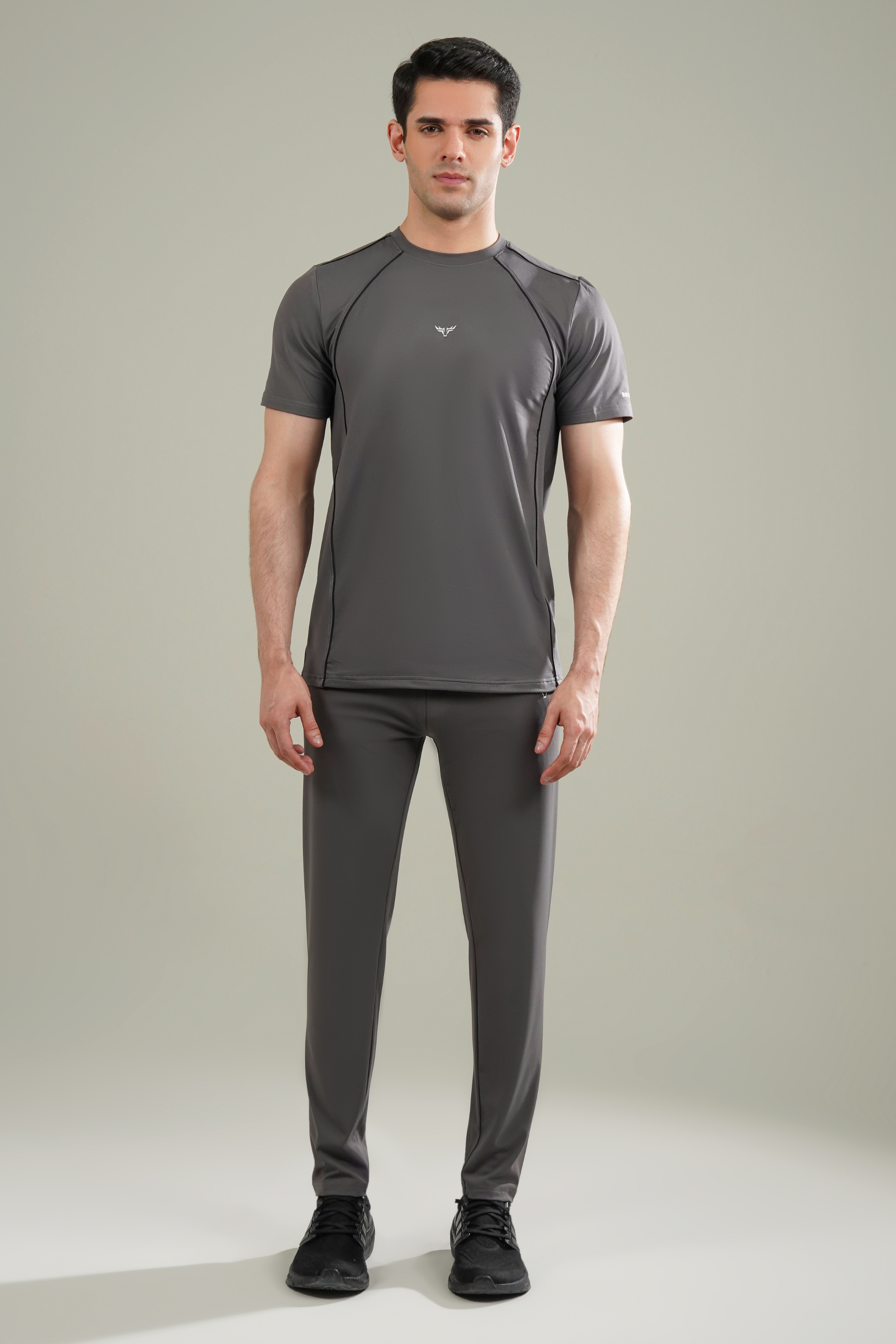 Broncoo Charcoal Piped Tracksuit