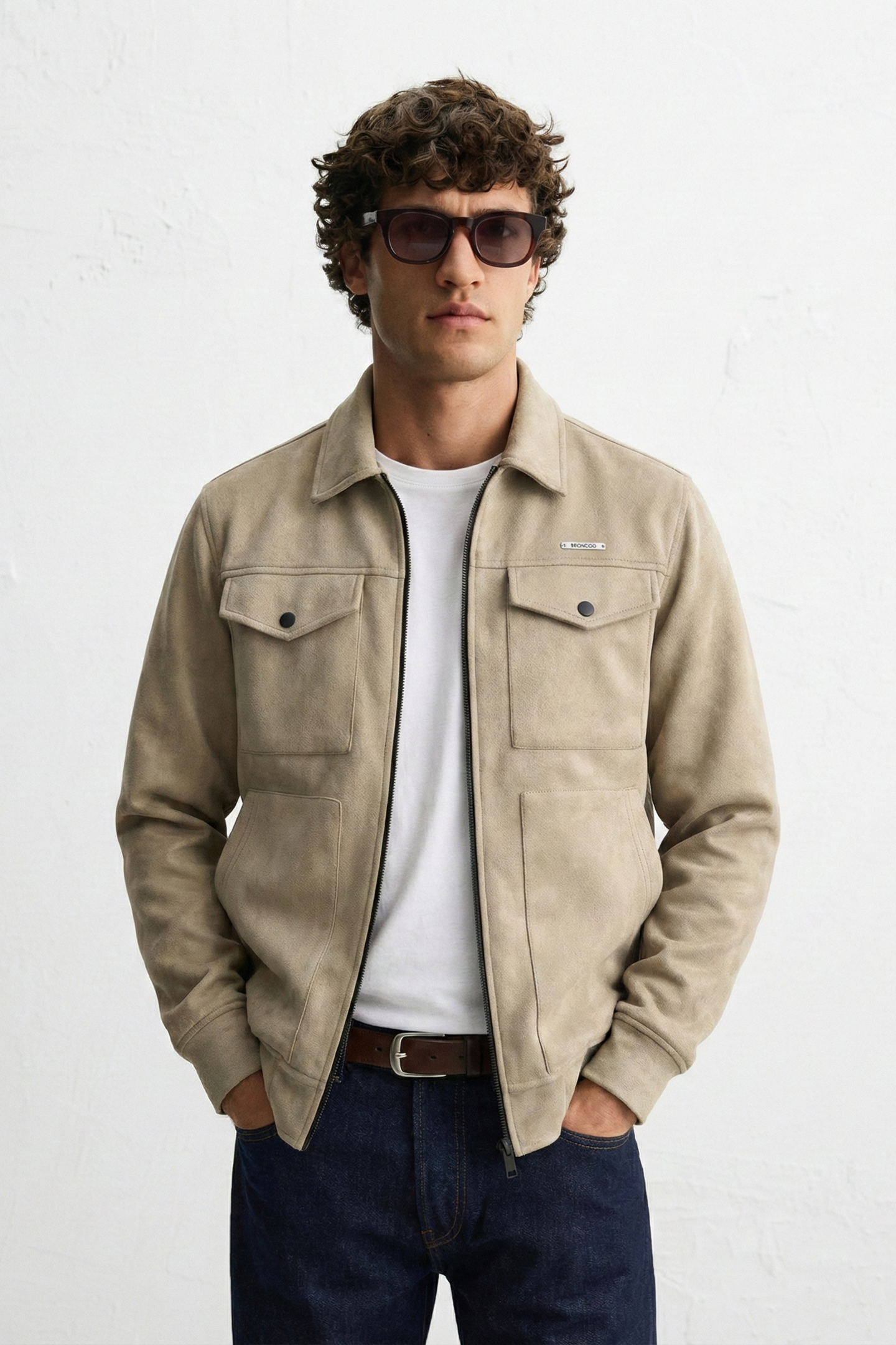 Sandstone Luxe Suede Jacket