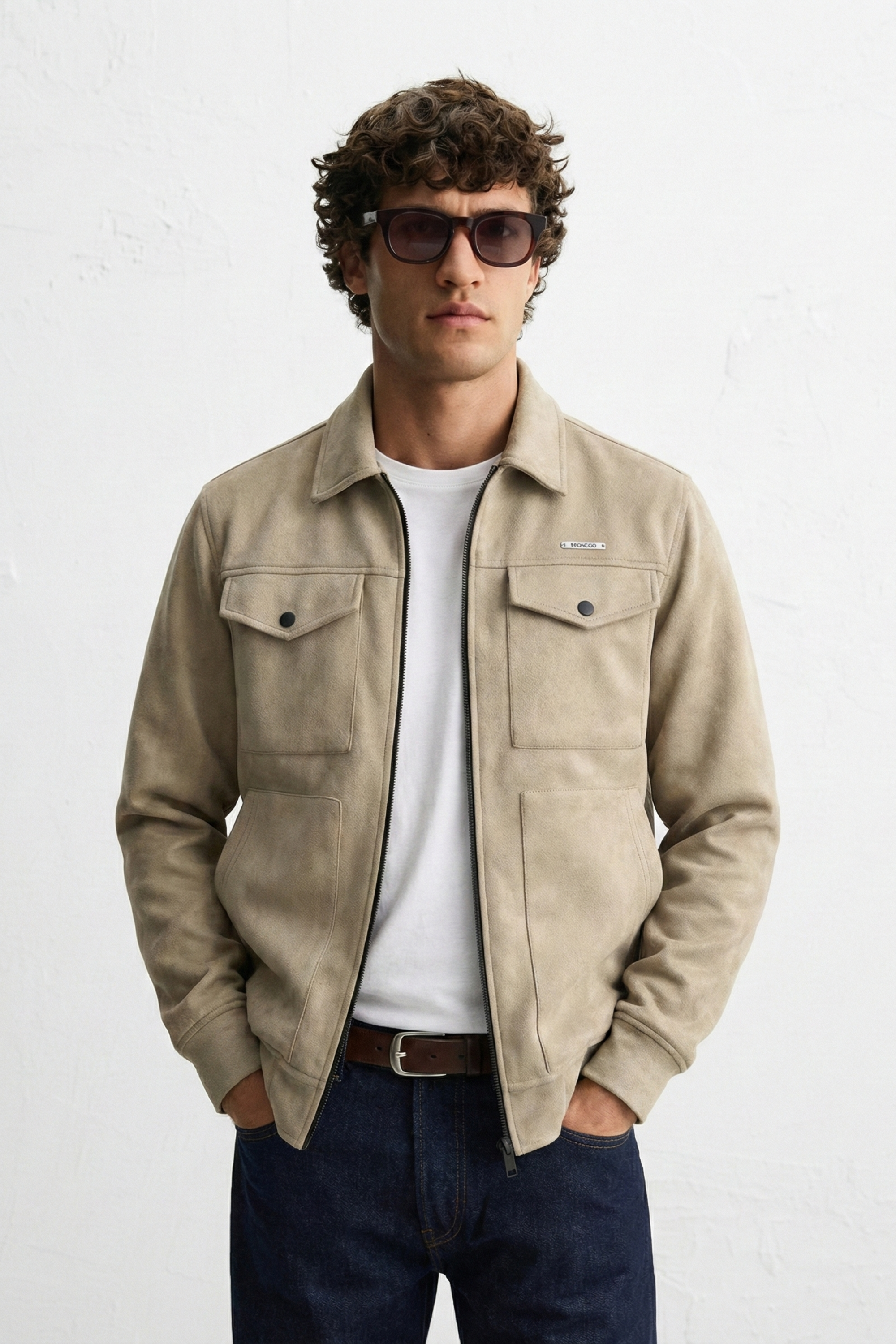 Sandstone Luxe Suede Jacket