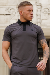 Broncoo Grey Aesthetic Polo