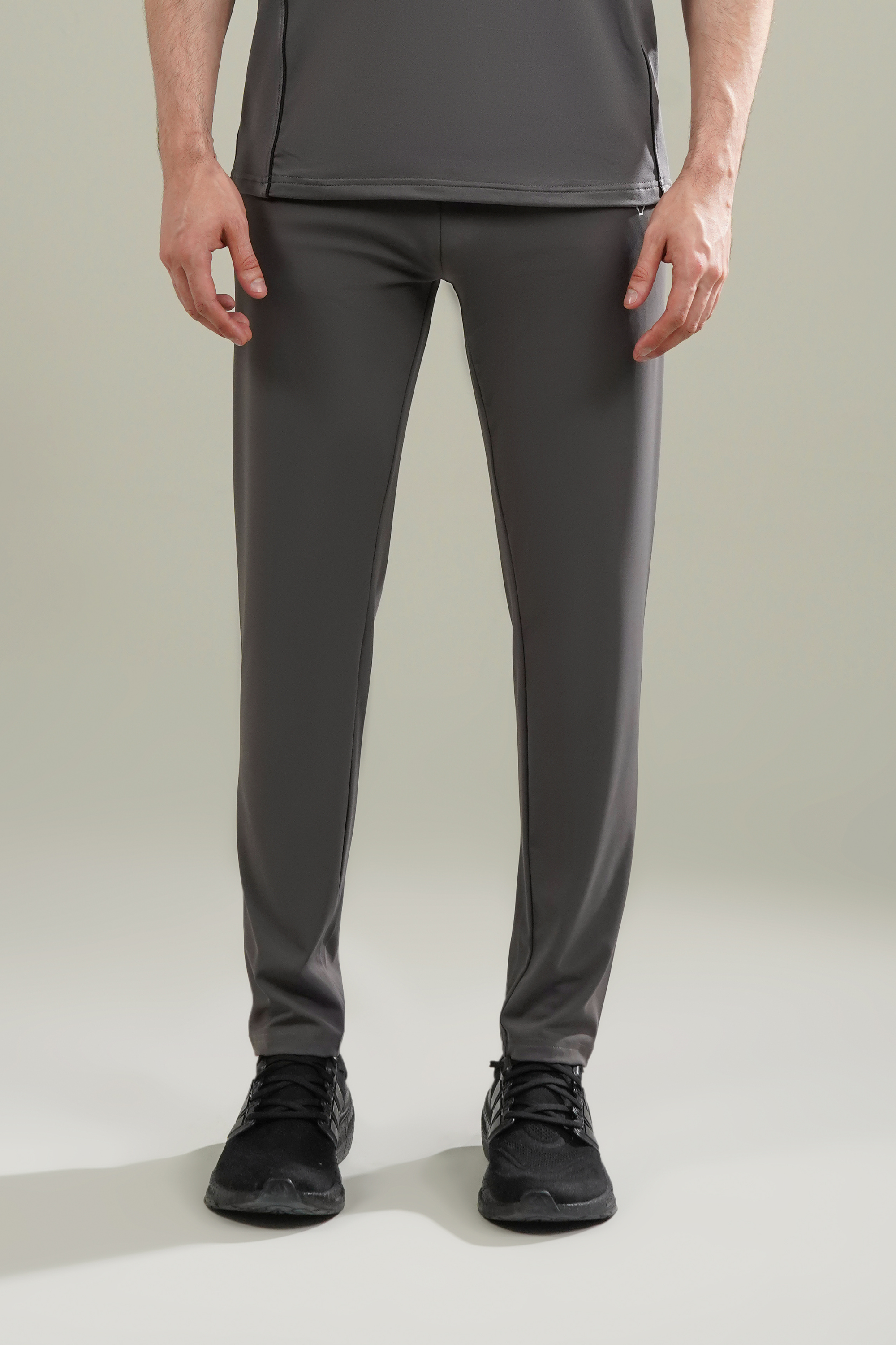 Broncoo Charcoal Piped Trouser