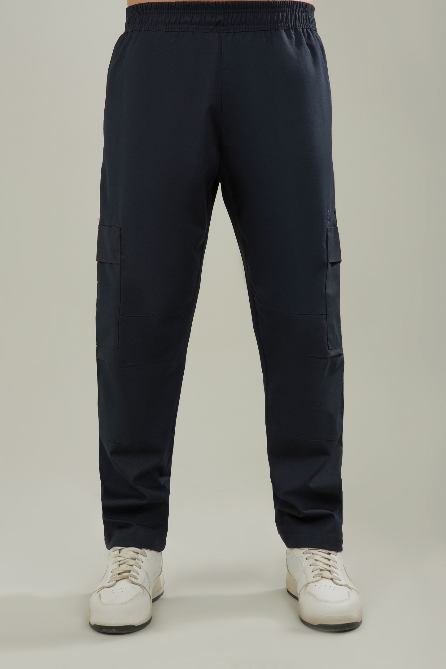 Men's Cotton Cargo Pants - Navy Blue