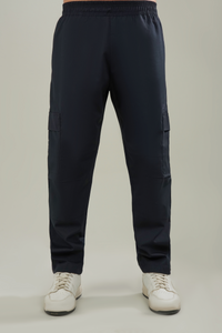 Men's Cotton Cargo Pants - Navy Blue