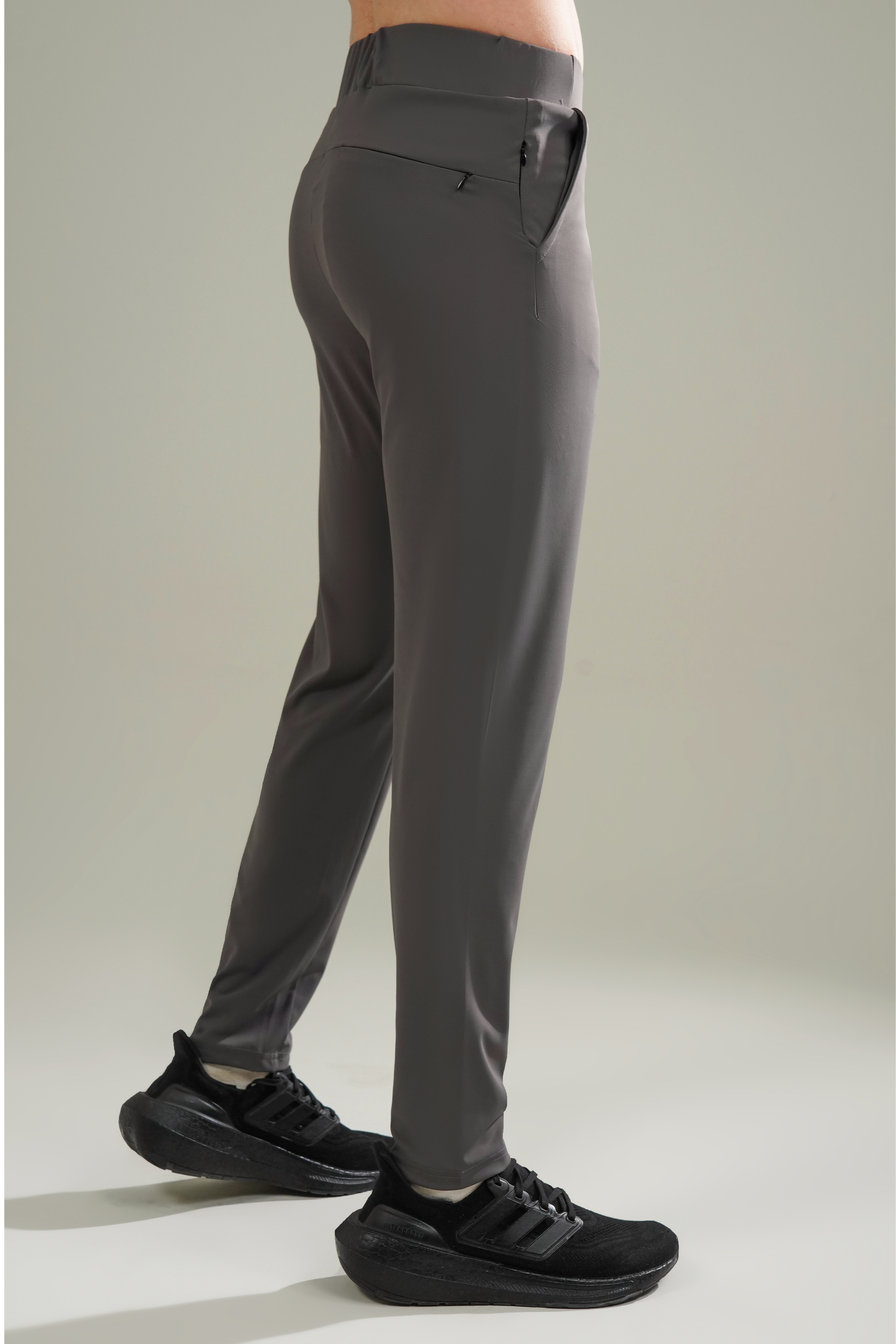 Broncoo Charcoal Piped Trouser