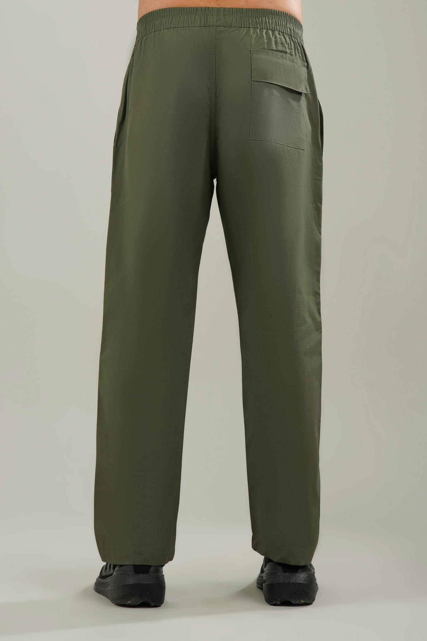 Men's Cotton Basic Pants - Army Green