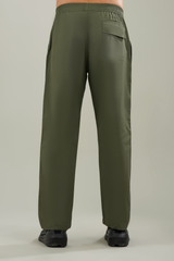 Men's Cotton Basic Pants - Army Green