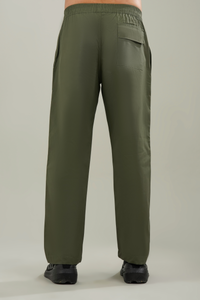 Men's Cotton Basic Pants - Army Green