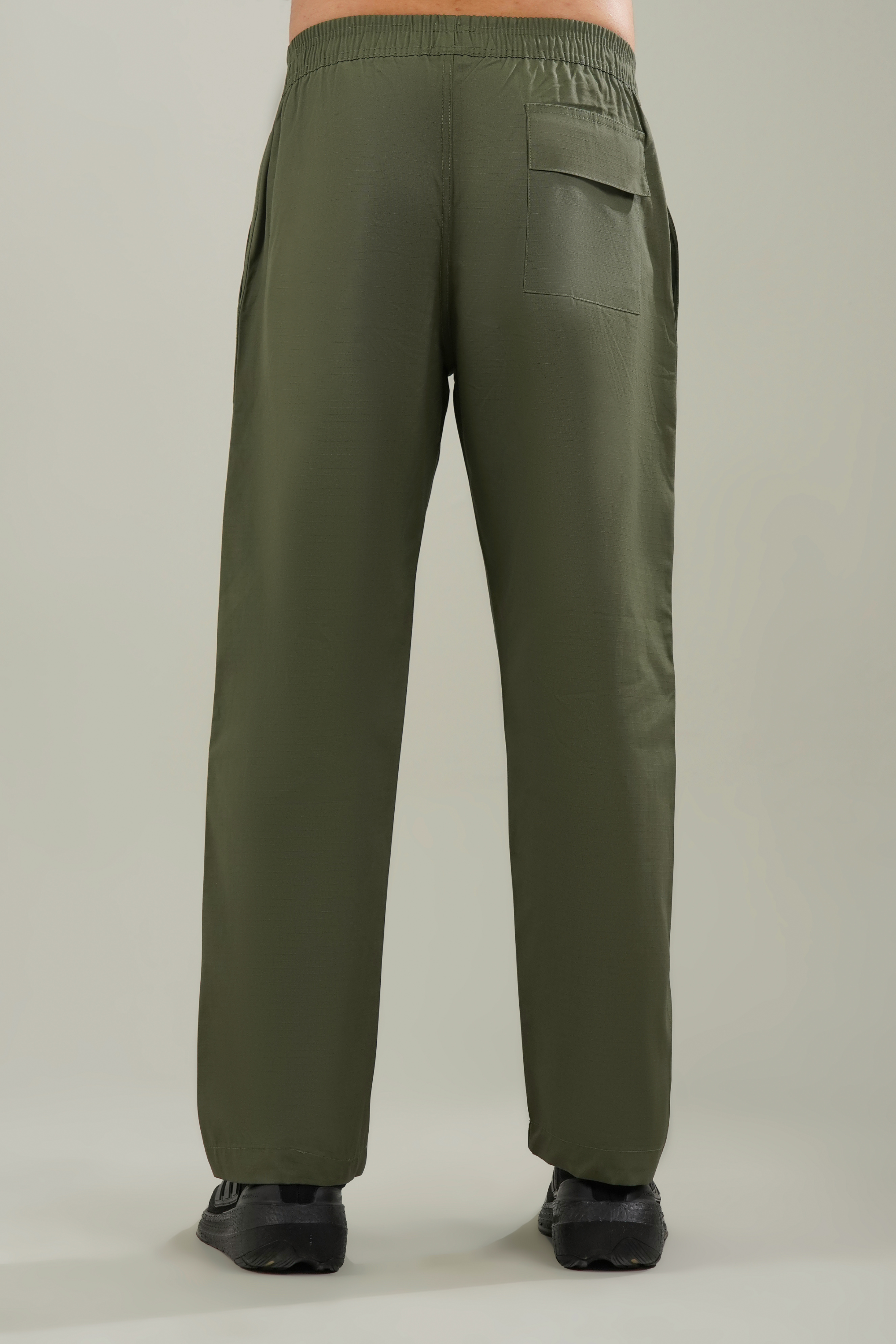 Men's Cotton Basic Pants - Army Green