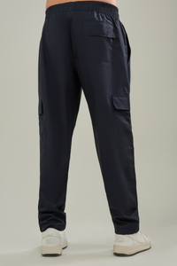 Men's Cotton Cargo Pants - Navy Blue