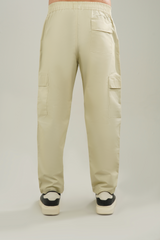 Men's Cotton Cargo Pants - Beige