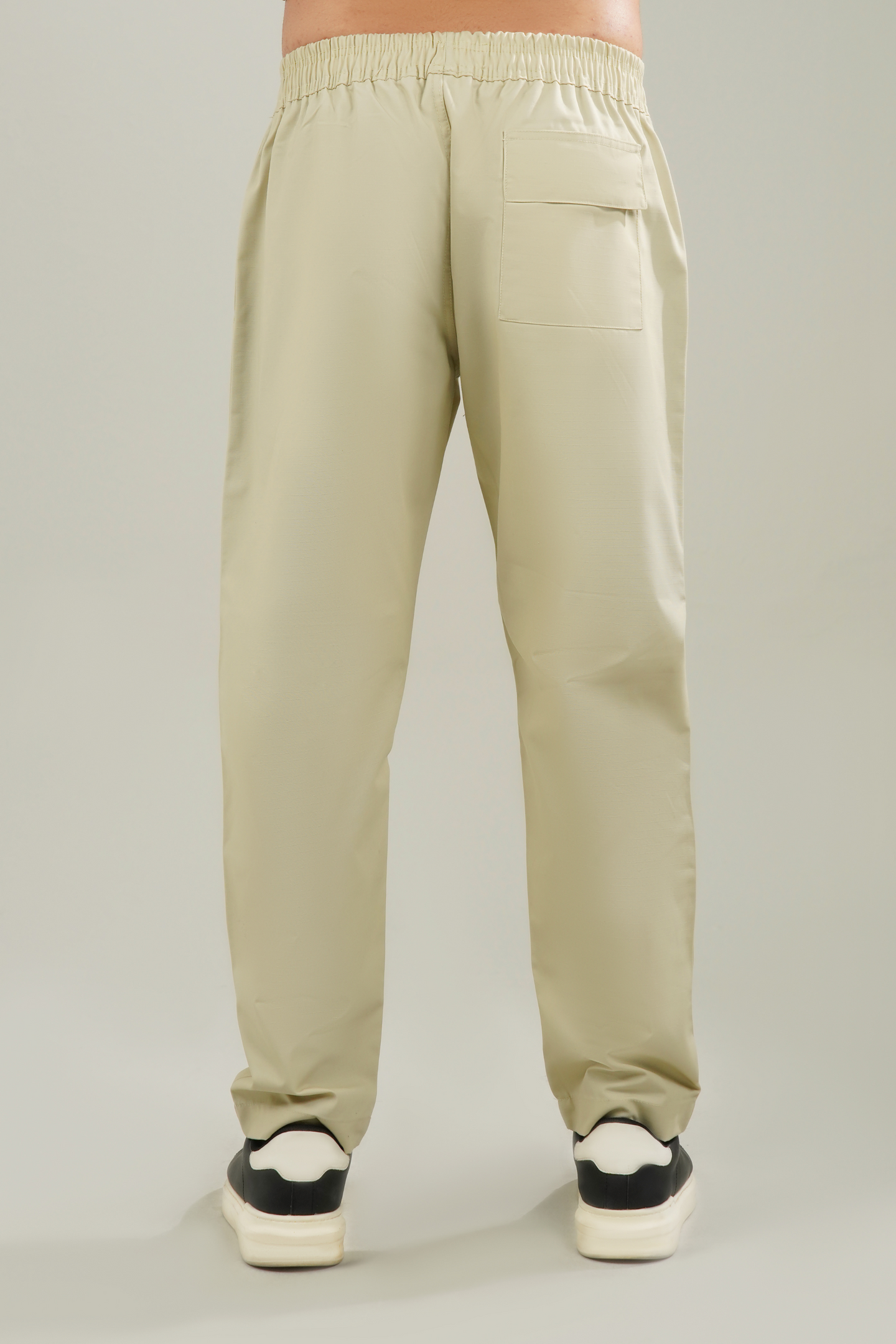 Men's Cotton Basic Pants - Beige