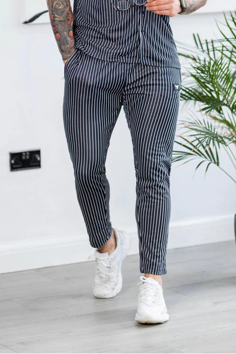 Broncoo Navy Streak Trouser