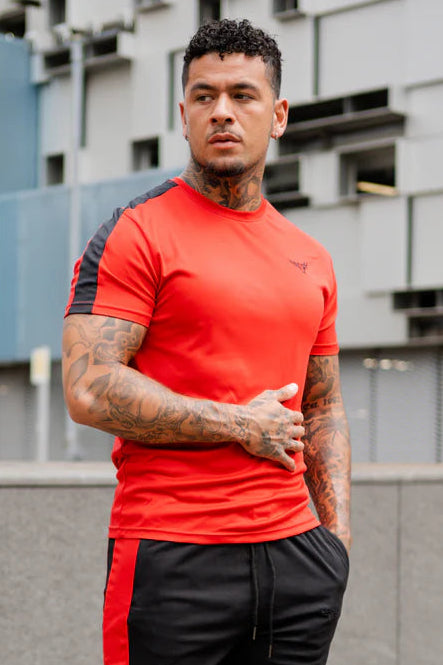 Broncoo Red Shorts Set T-Shirt