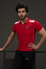 Broncoo Red Performance Polo