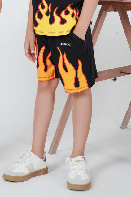 Kids Flame Shorts
