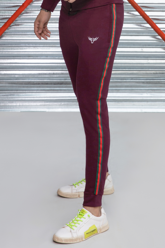 Burgundy Tapered Trouser