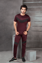 Burgundy Strike Tracksuit - Dri-Fit