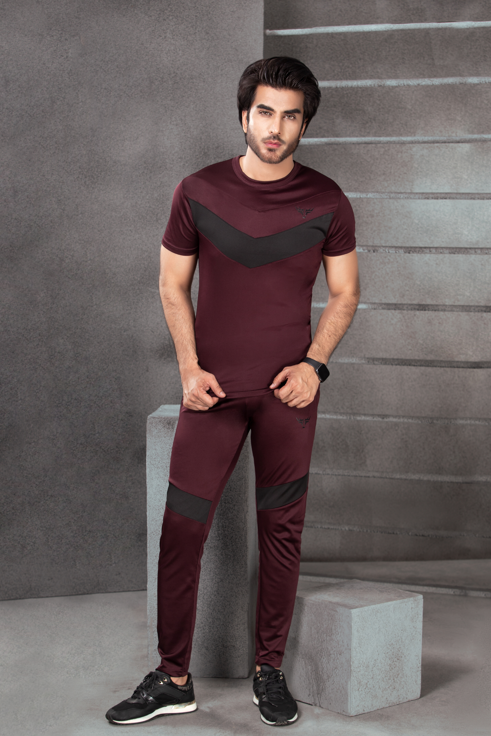 Burgundy Strike Tracksuit - Dri-Fit