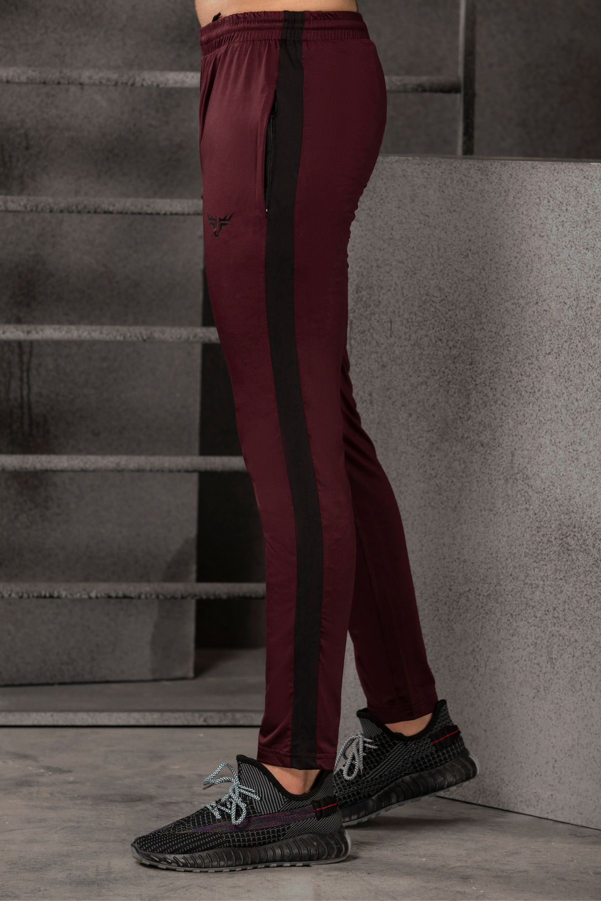 Burgundy Run Trouser