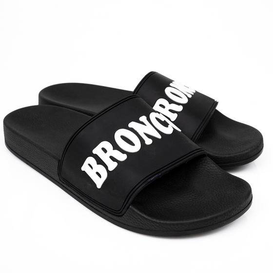 Unisex Retro Black Slides