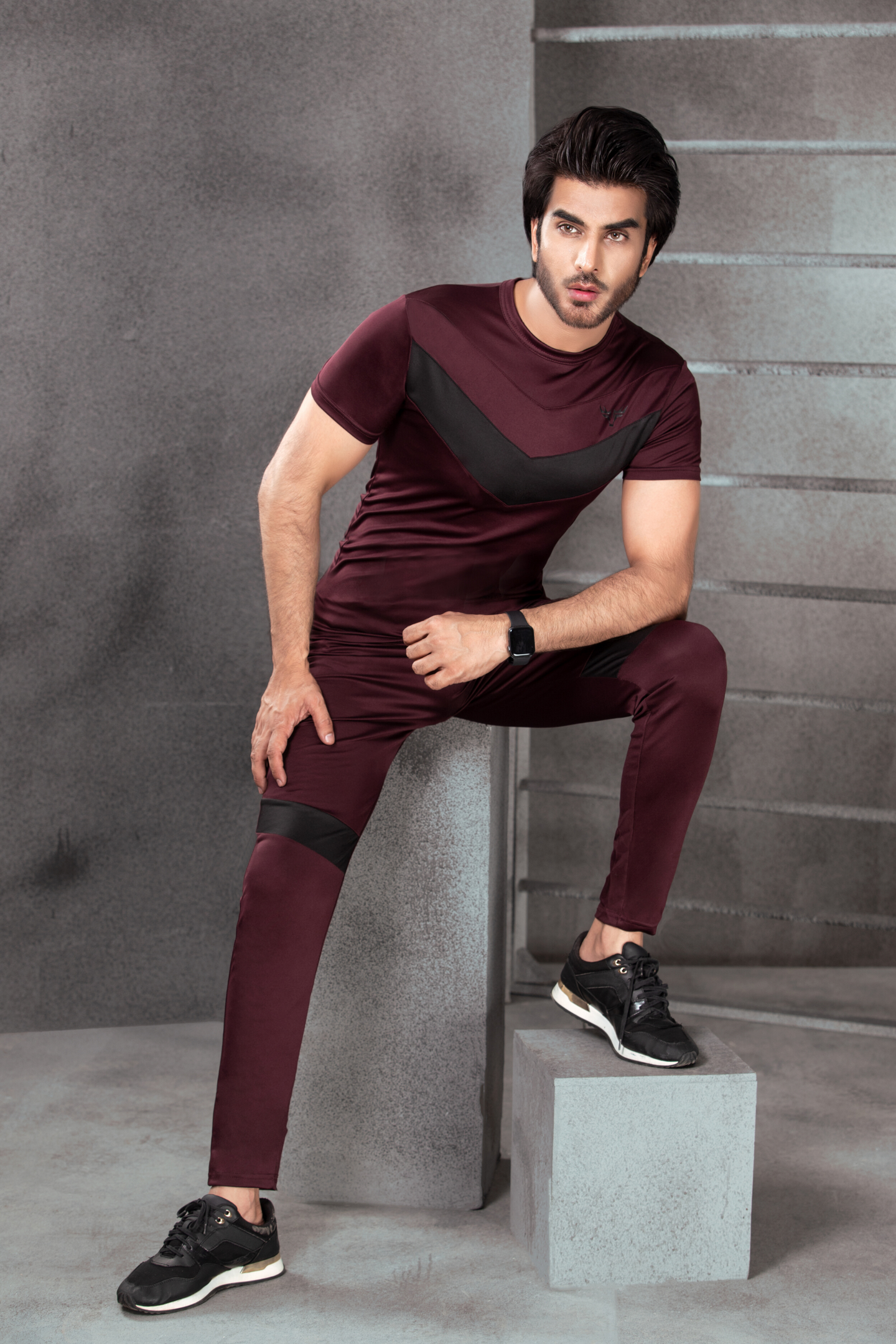 Burgundy Strike Tracksuit - Dri-Fit