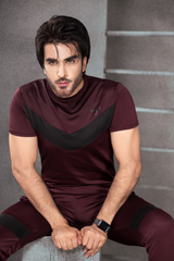 Burgundy Strike Tracksuit - Dri-Fit