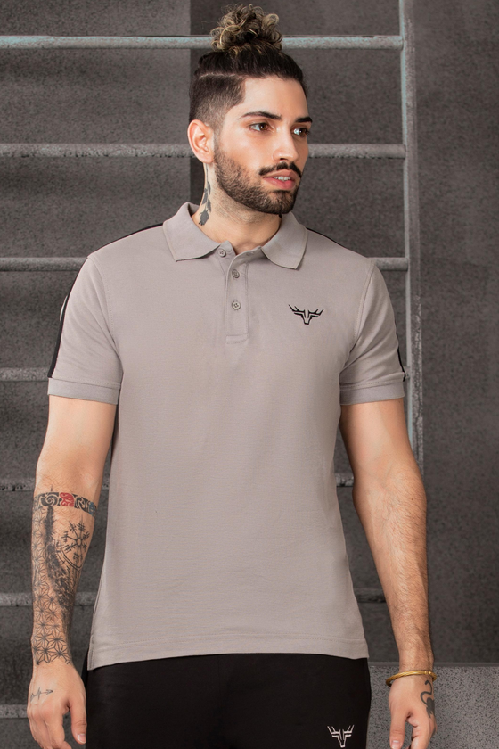 Grey Rugby Polo