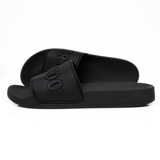 Unisex Black Victory Slides